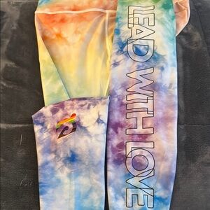 Colorful Tie-Dye Peloton Leggings